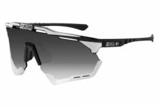 Scicon sports aeroshade xl lunettes de soleil de performance sportive scnpp multimiror silver boulon blanc brillant