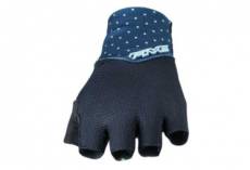 paire de gants courts femme five rc1 noir bleu