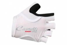 Paire de gants femme castelli rosso corsa pave blanc noir