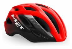 Casque route met idolo glossy rouge noir 2022