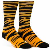 Primal Tiger Socks - Orange - Noir} - S/M}, Orange - Noir}