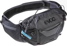 Evoc Hip Pack Pro 3L with 1.5L Bladder - Black/Carbon Grey