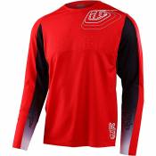 Troy Lee Designs Sprint Ritcher Cycling Jersey - Race Red} - S}, Race Red}